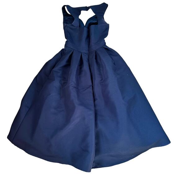 Chi Chi London 4 Blue Midi Skater Dress Tutu Gown Prom Formal Special Ocassion - Picture 3 of 12
